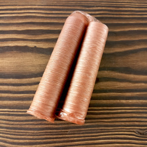 Коллагеновая оболочка 22 мм. Цвет - лосось — фото